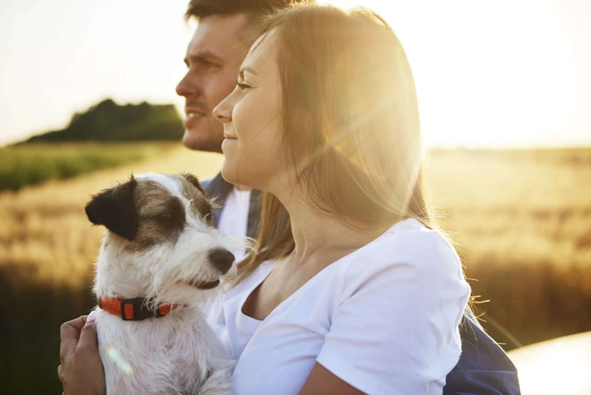 Young couple and their dog enjoying more time together thanks to the Maple Ridge Angel Fund